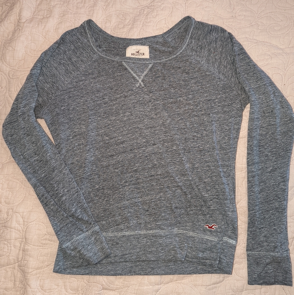 Grey Hollister long sleeve shirt
